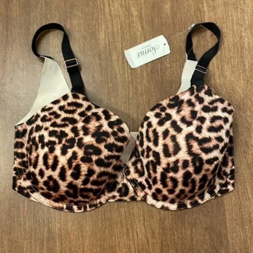 Soma Vanishing 360 Leopard Print Bra. 38DD